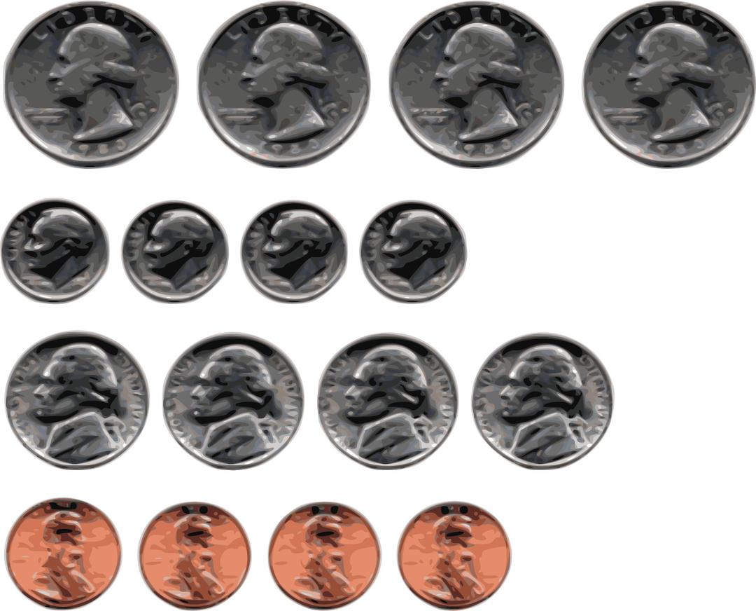 US Coins png transparent