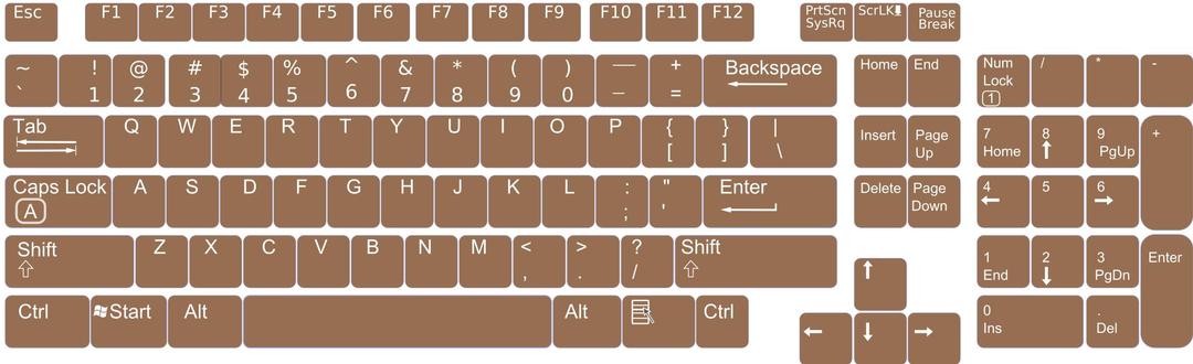 US English Keyboard Layout V0.1 png transparent