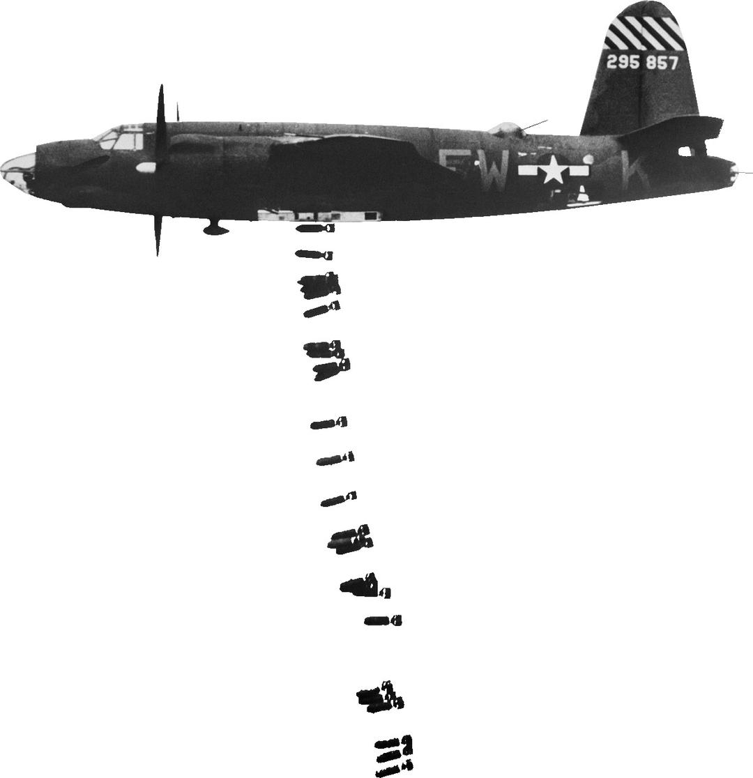 Us Plane Dropping Bombs png transparent