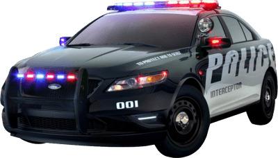 Us Police Car Sideview png transparent