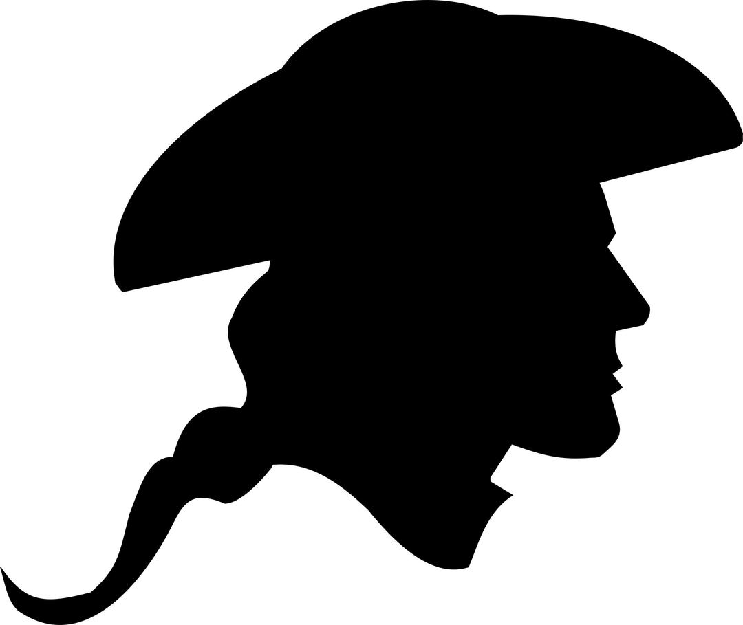 US Revolutionary War Soldier Silhouette png transparent