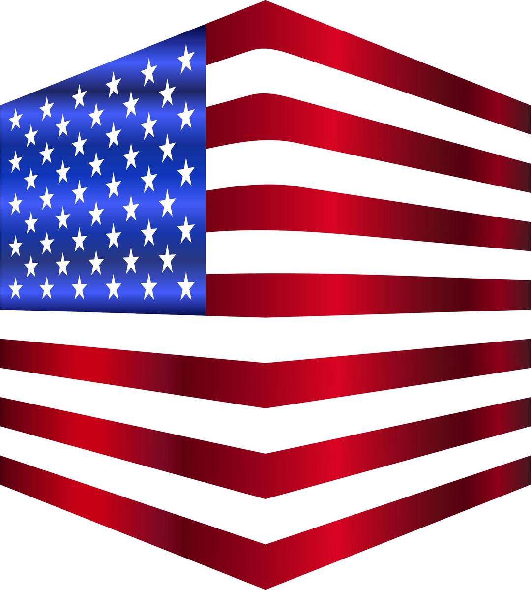 USA Flag Cube png transparent