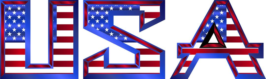 USA Typography Mark II No Background png transparent