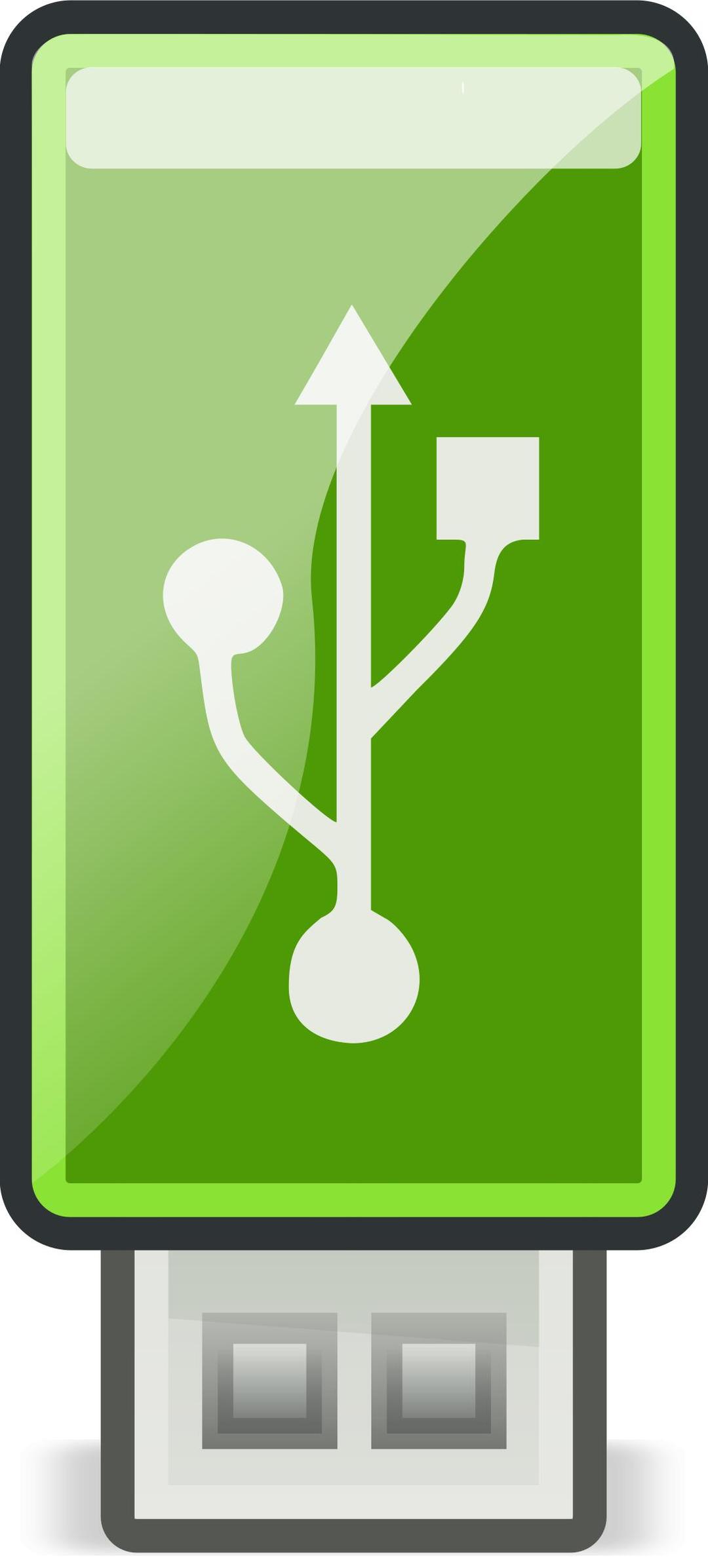 USB Green - Tango style png transparent