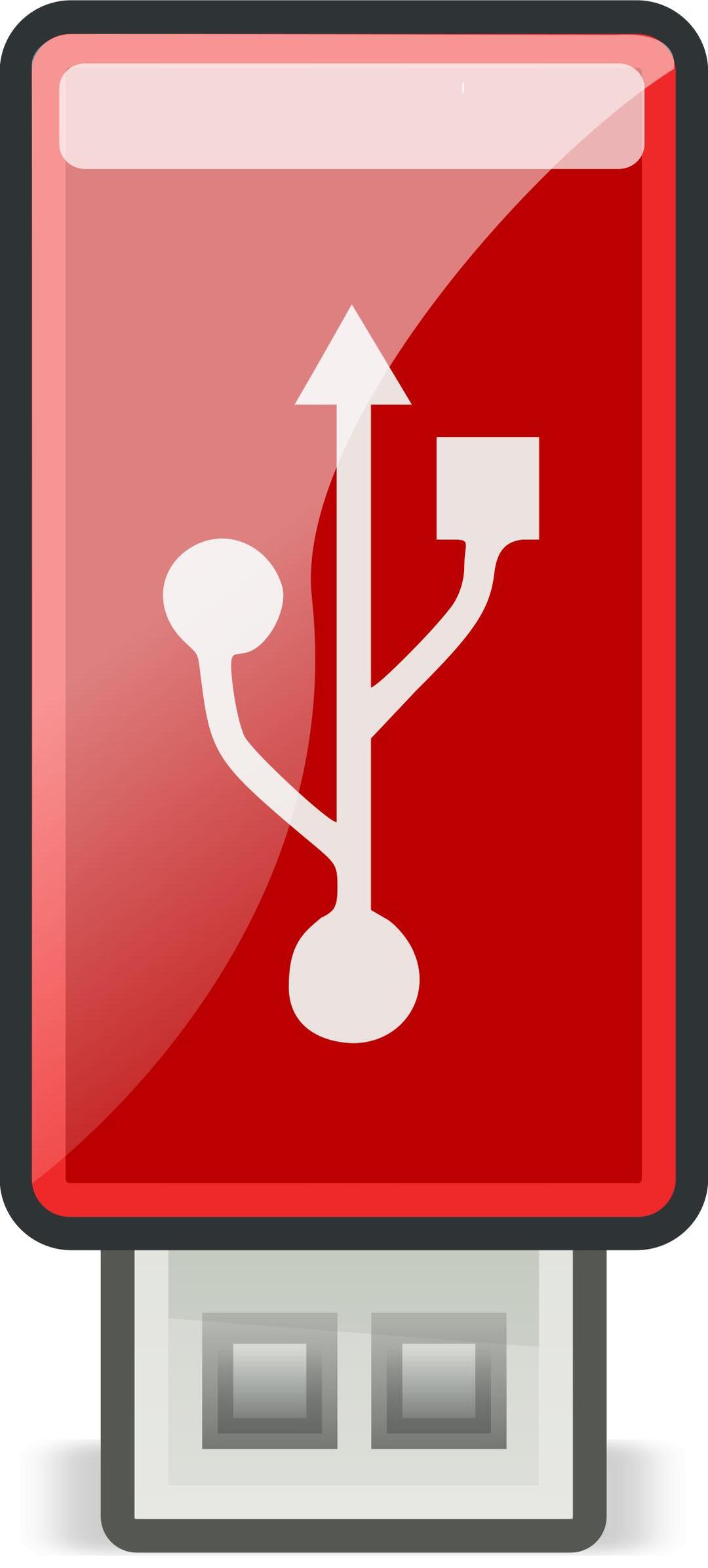 USB Red - Tango style png transparent