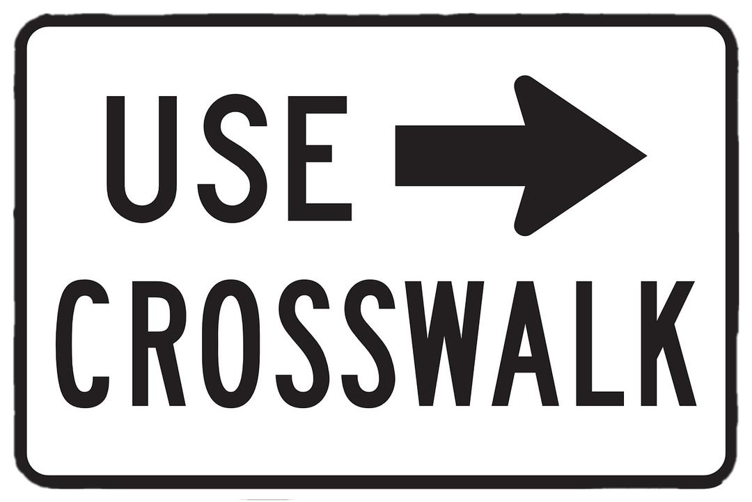Use Crosswalk Sign png transparent