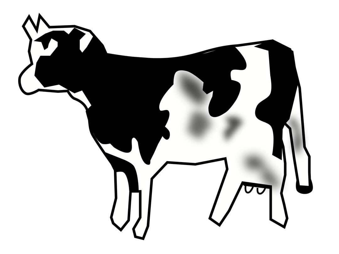 vaca trazo png transparent