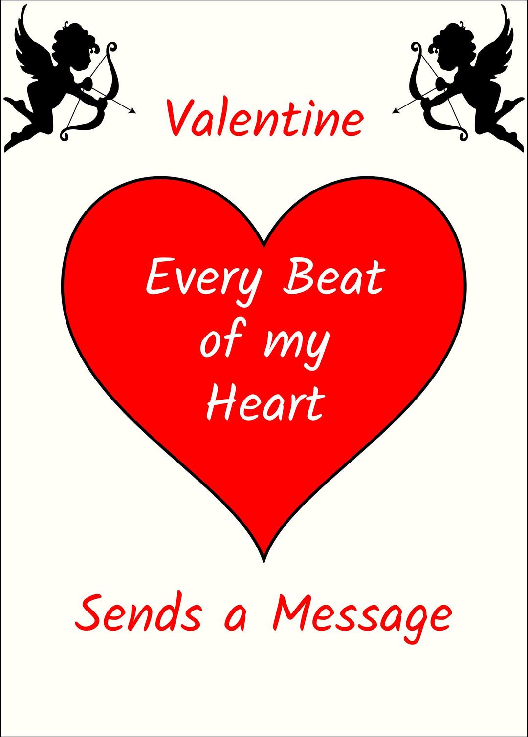 Valentine's day card png transparent