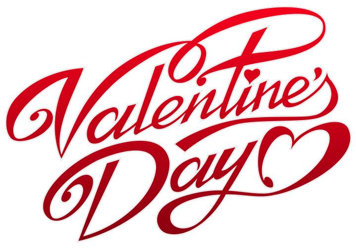 Valentines Day Text png transparent