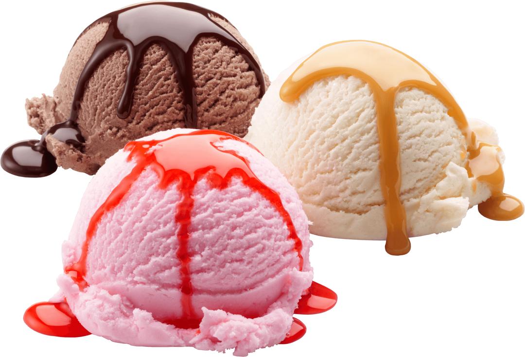 Vanilla Chocolate Strawberry Ice Cream png transparent