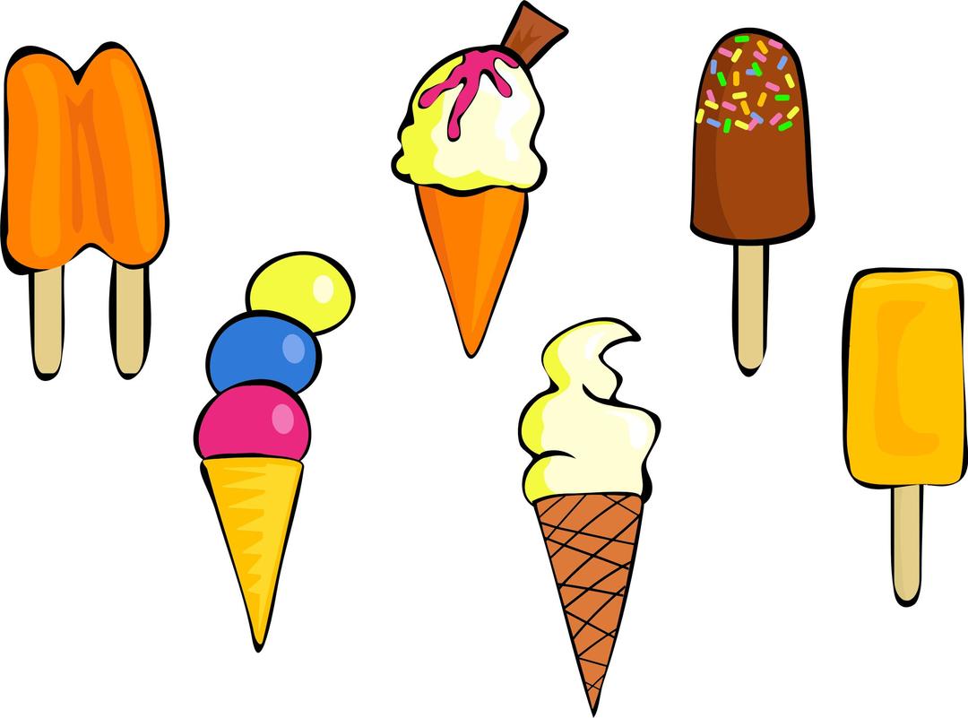 Variety Of Ice Cream png transparent