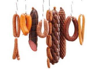 Various Hanging Sausages png transparent