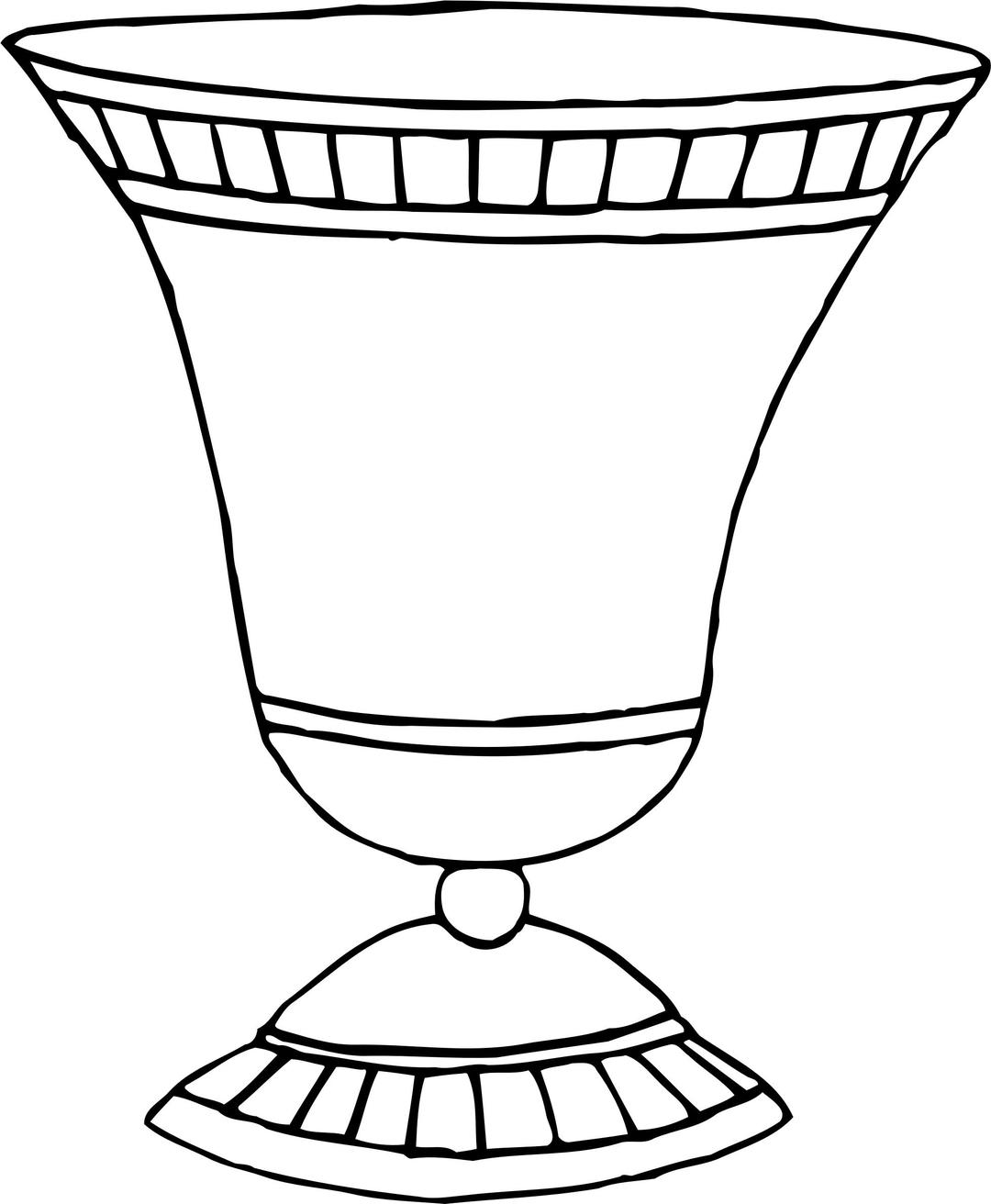 Vase 55 line drawing png transparent