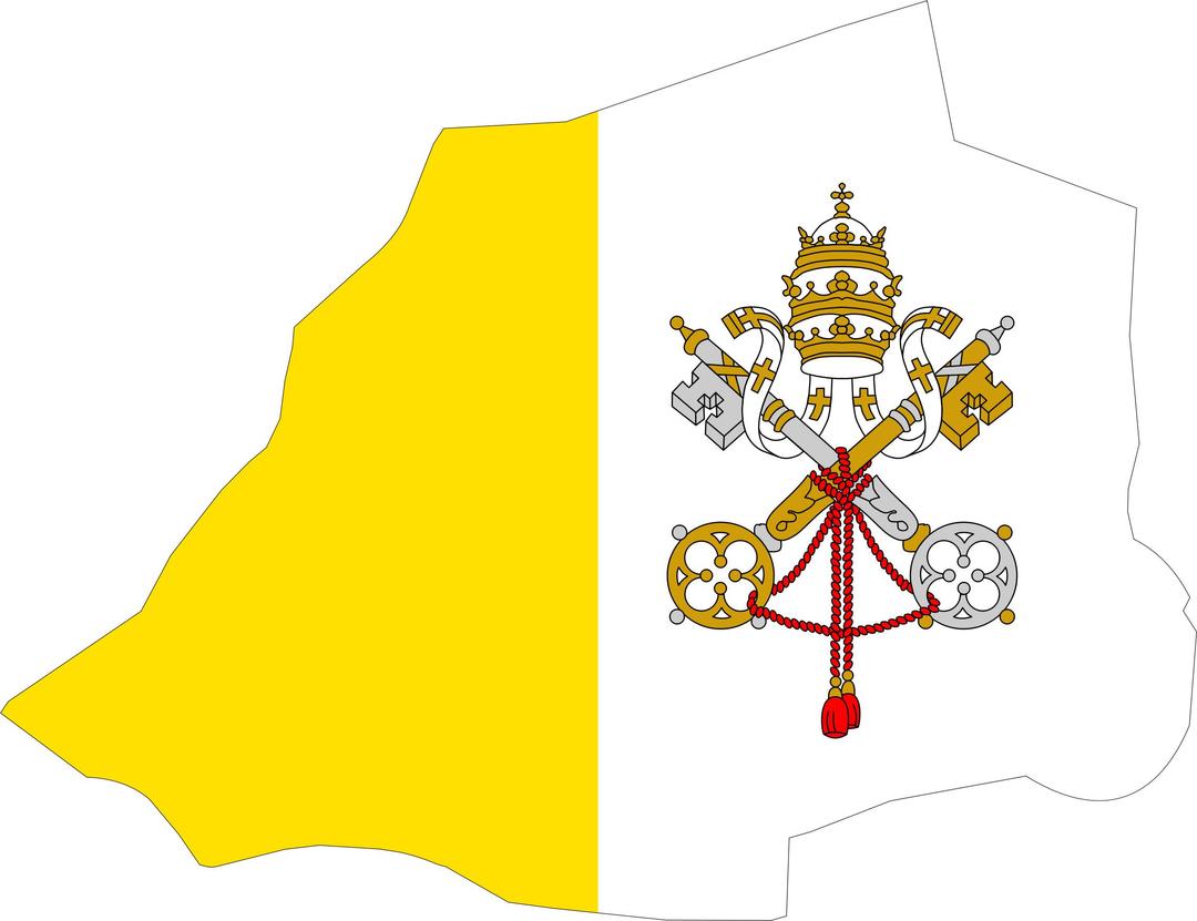 Vatican City Map Flag png transparent
