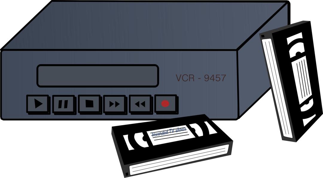 VCR and Tapes png transparent