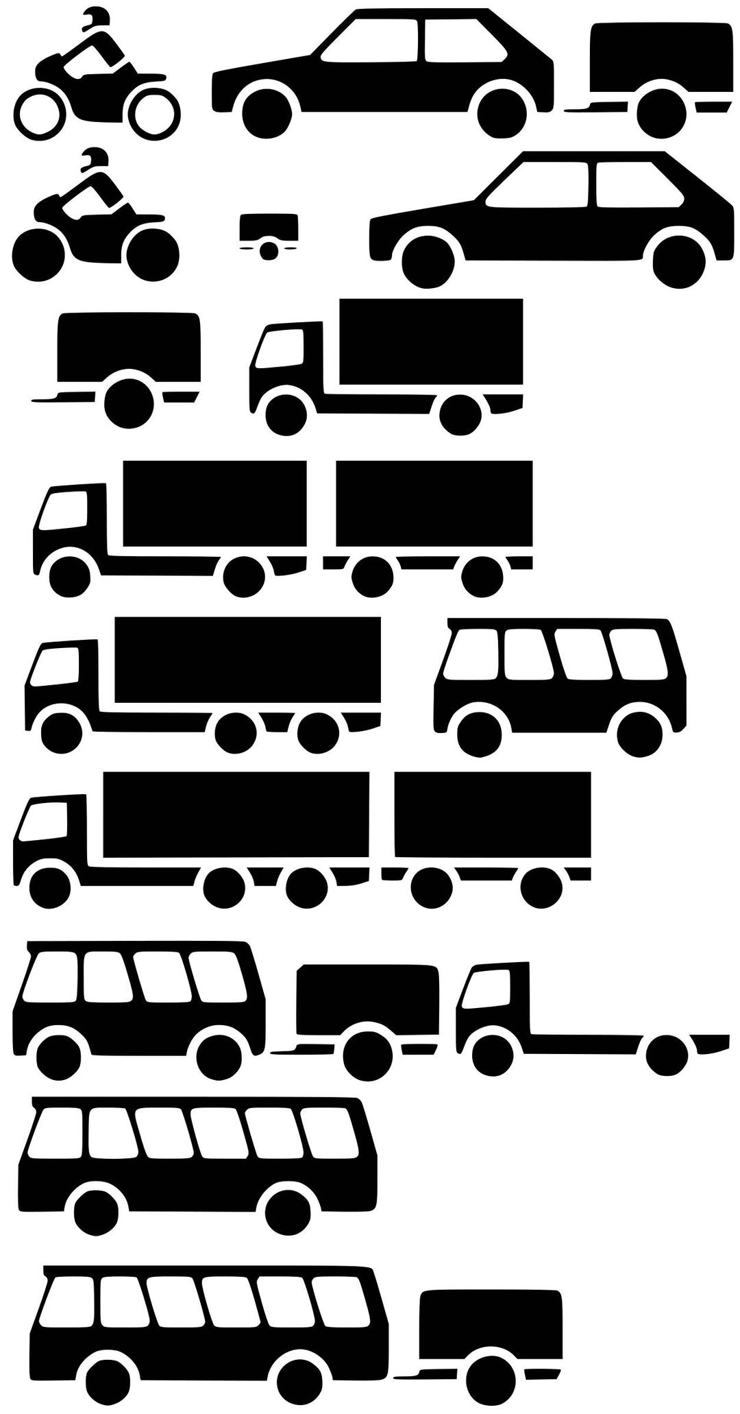 Vehicles - Silhouette png transparent