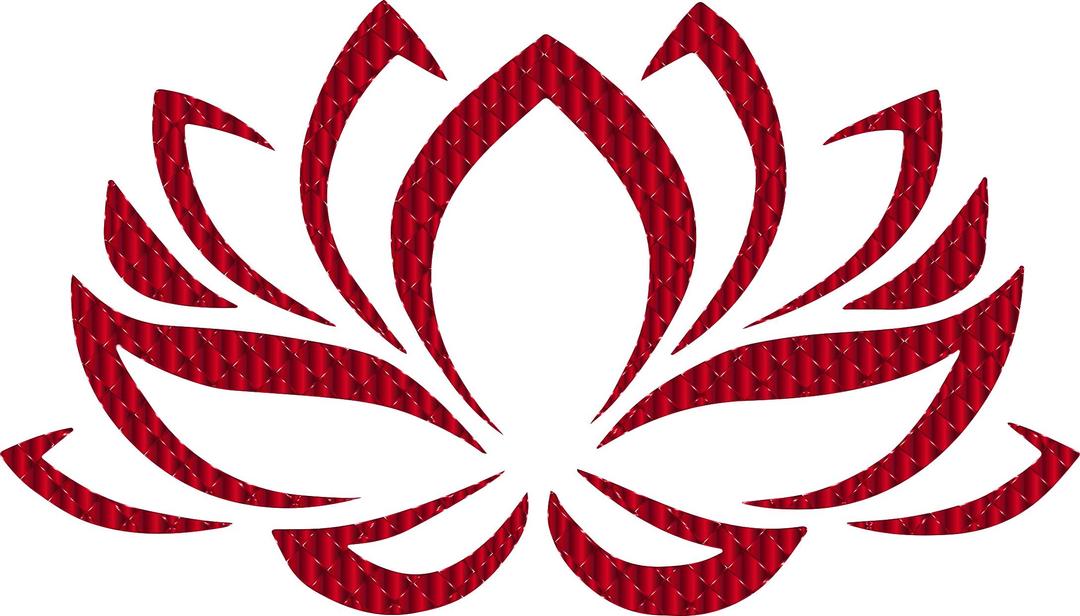 Vermillion Lotus Flower No Background png transparent