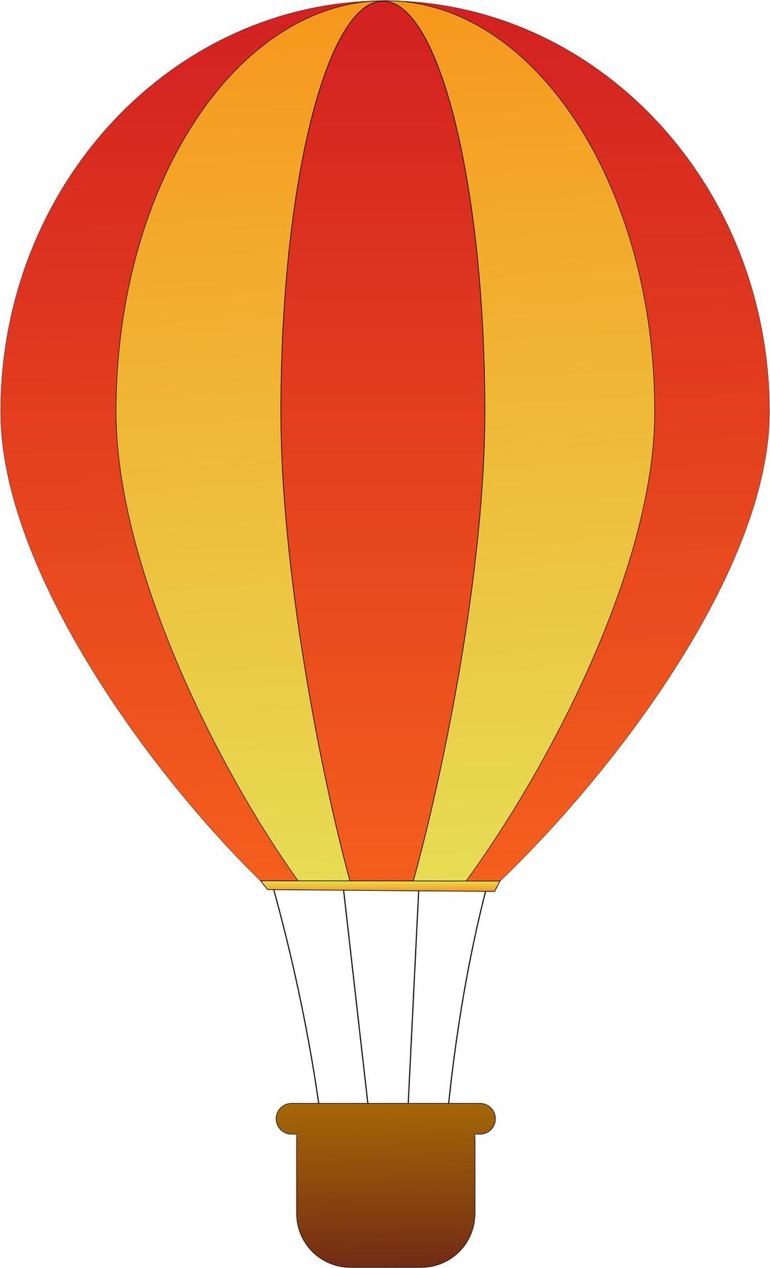 Vertical Striped Hot Air Balloons 2 png transparent