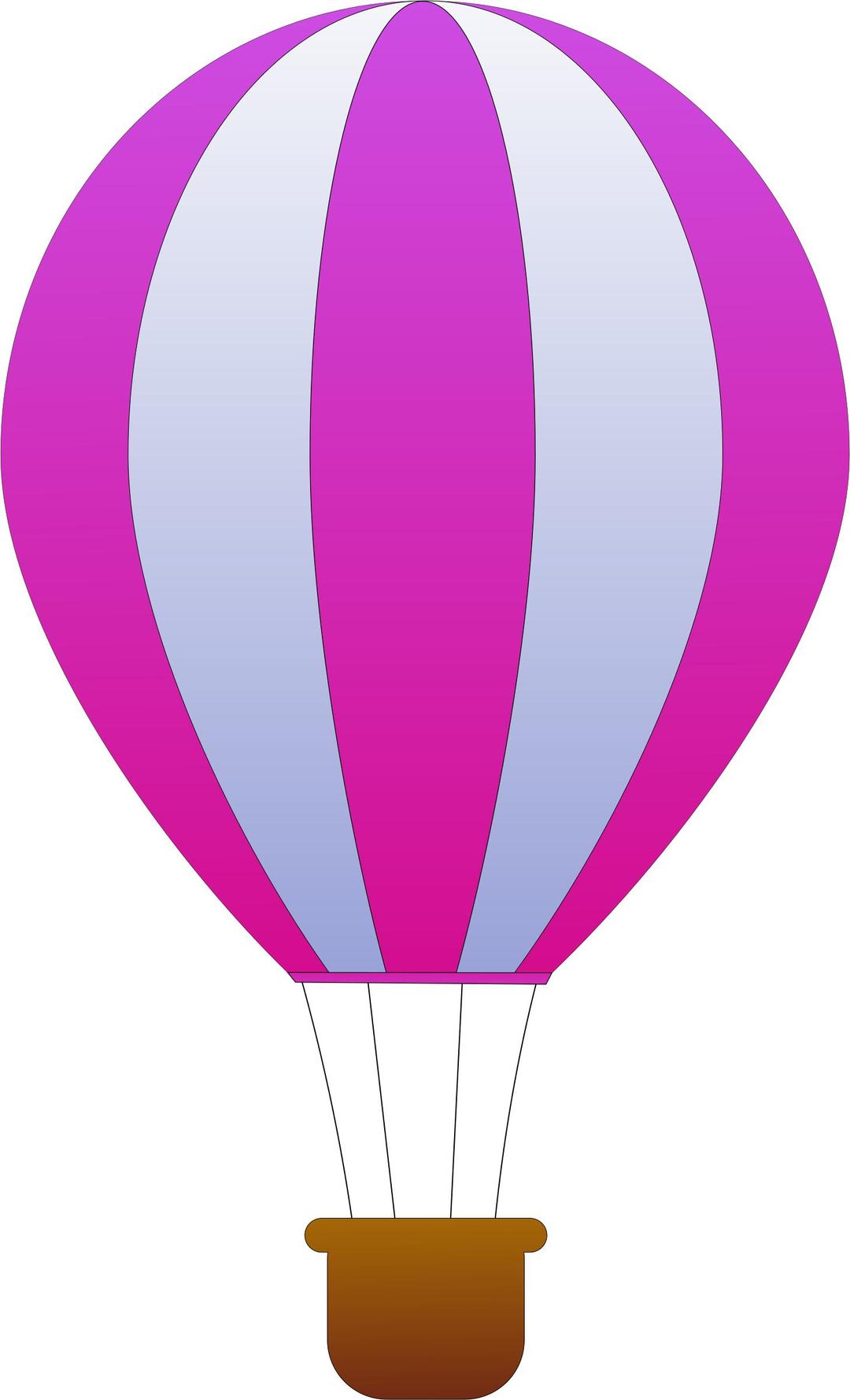 Vertical Striped Hot Air Balloons 3 png transparent