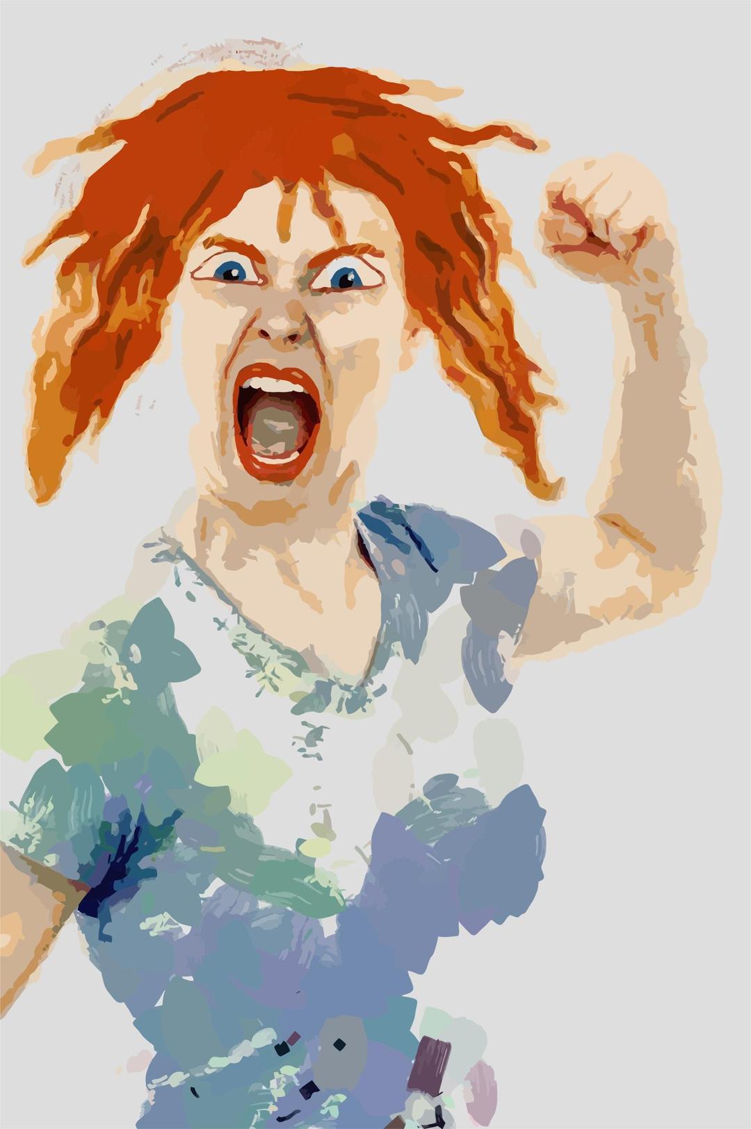 Very Angry Woman png transparent