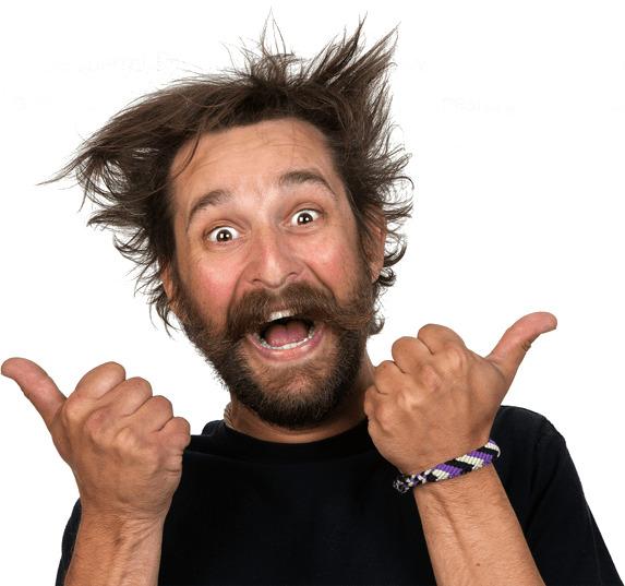 Very Happy Bearded Man png transparent