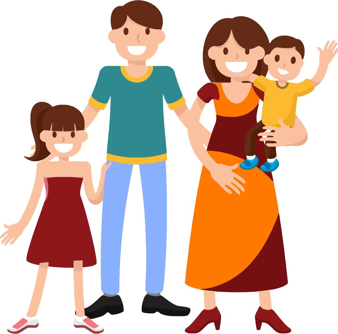 Very Happy Smiling Family png transparent