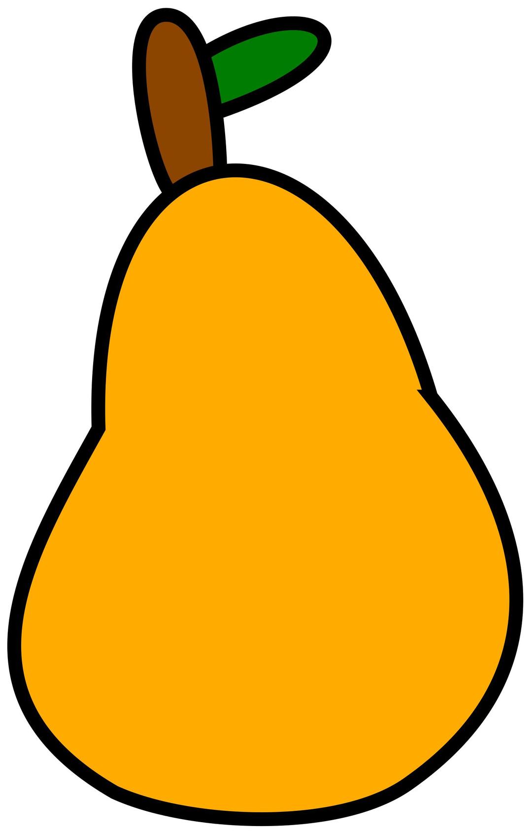 Very simple pear png transparent