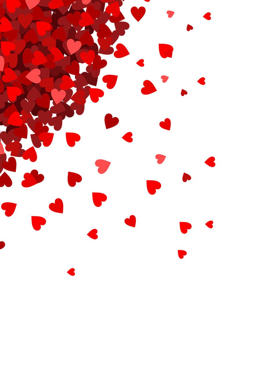 Very Small Hearts In Corner png transparent