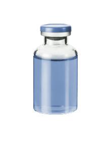 Vial Filled With Blue Liquid png transparent