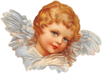 Victorian Angel Head png transparent