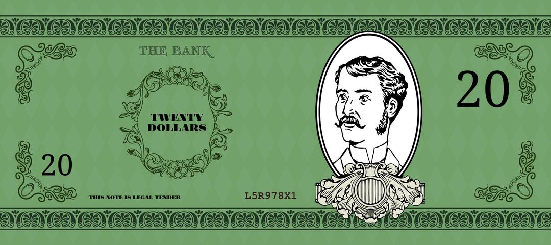 Victorian Banknote png transparent