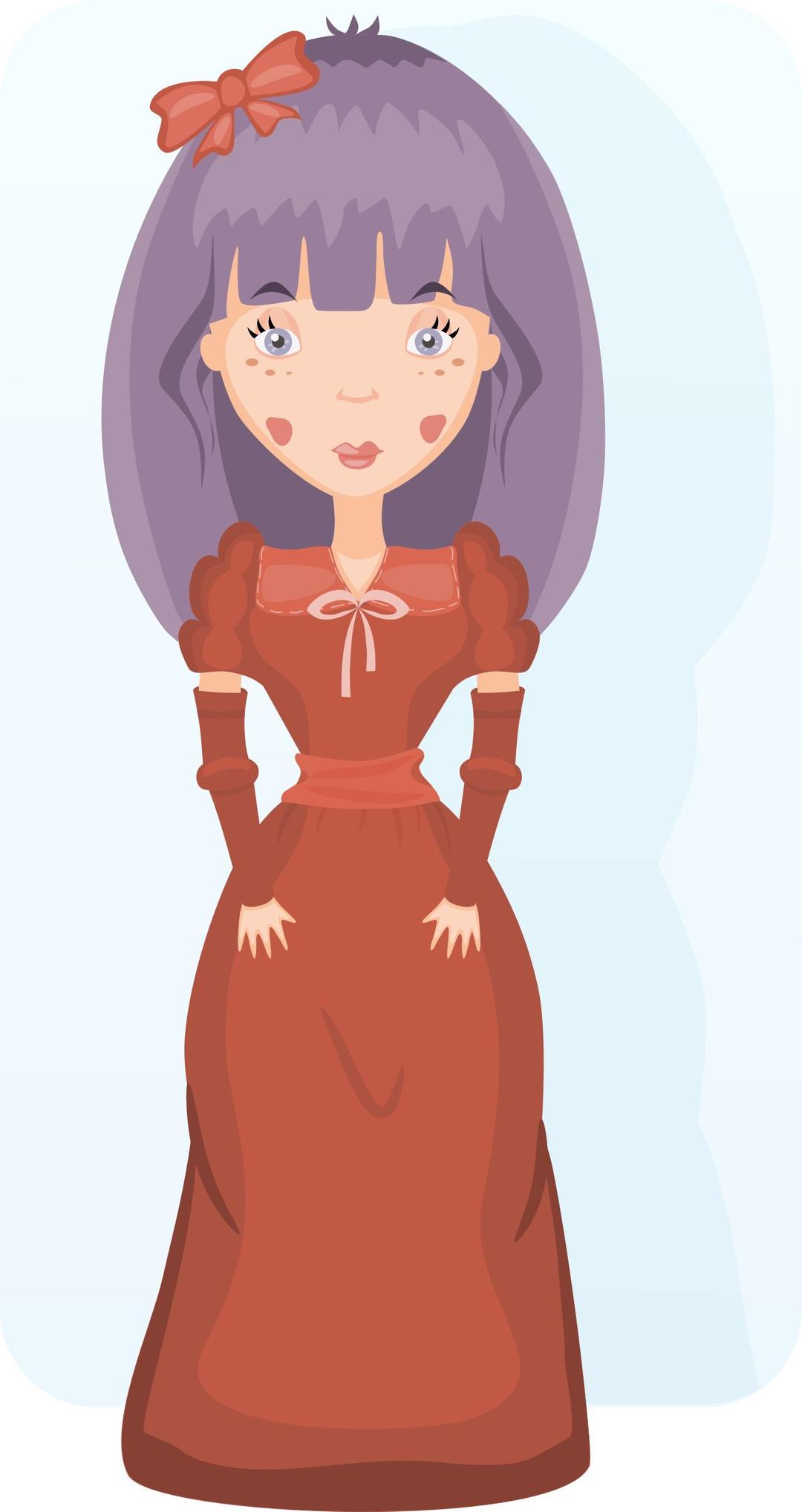 Victorian girl png transparent