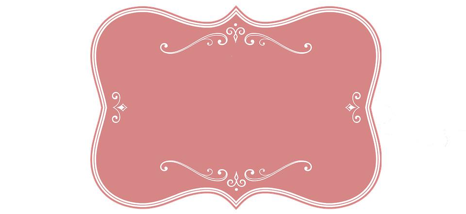 Victorian Pink Frame png transparent