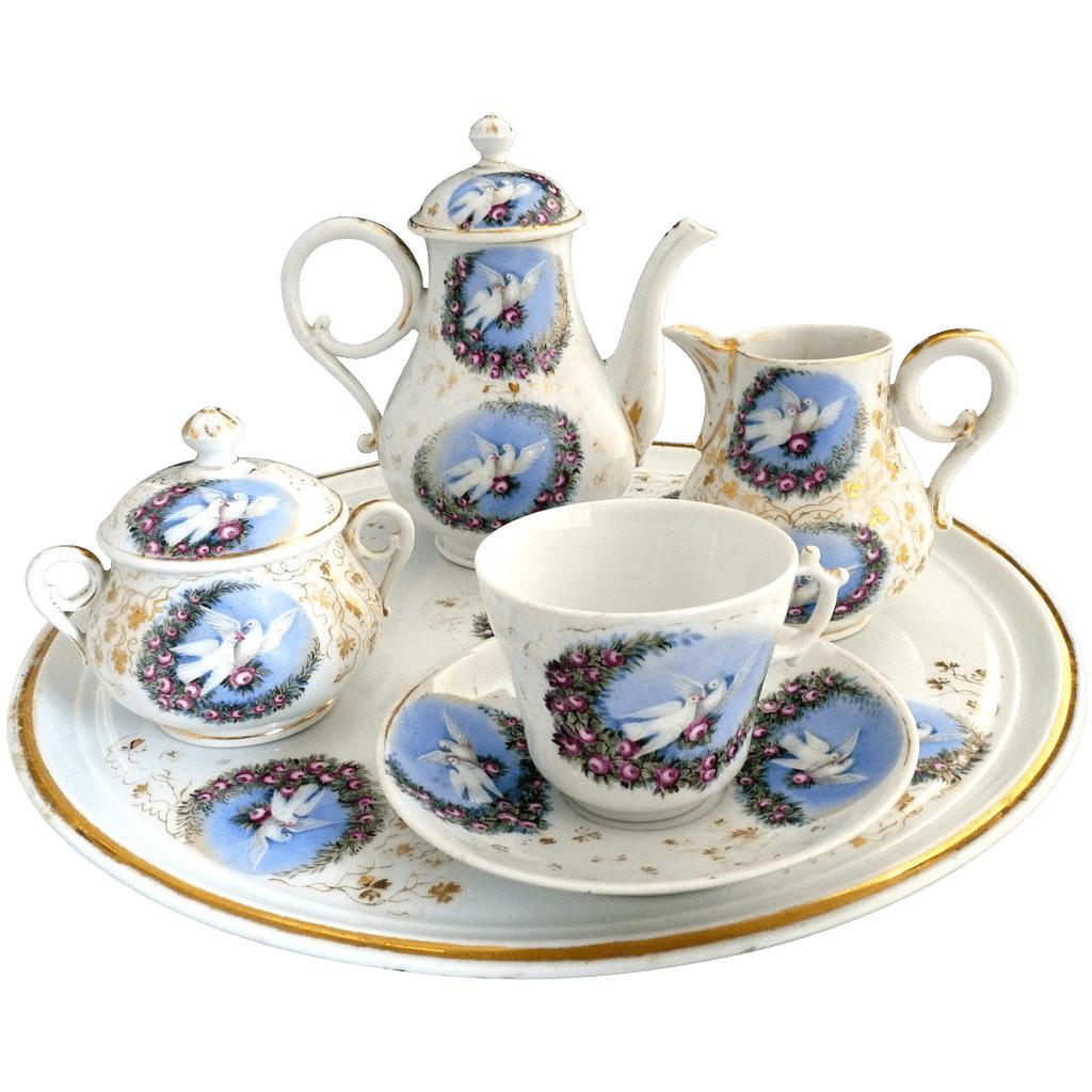 Victorian Porcelain Tea Set png transparent
