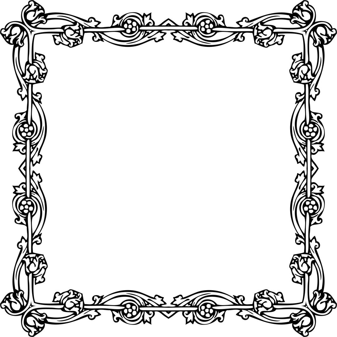Victorian Style Frame 11 png transparent