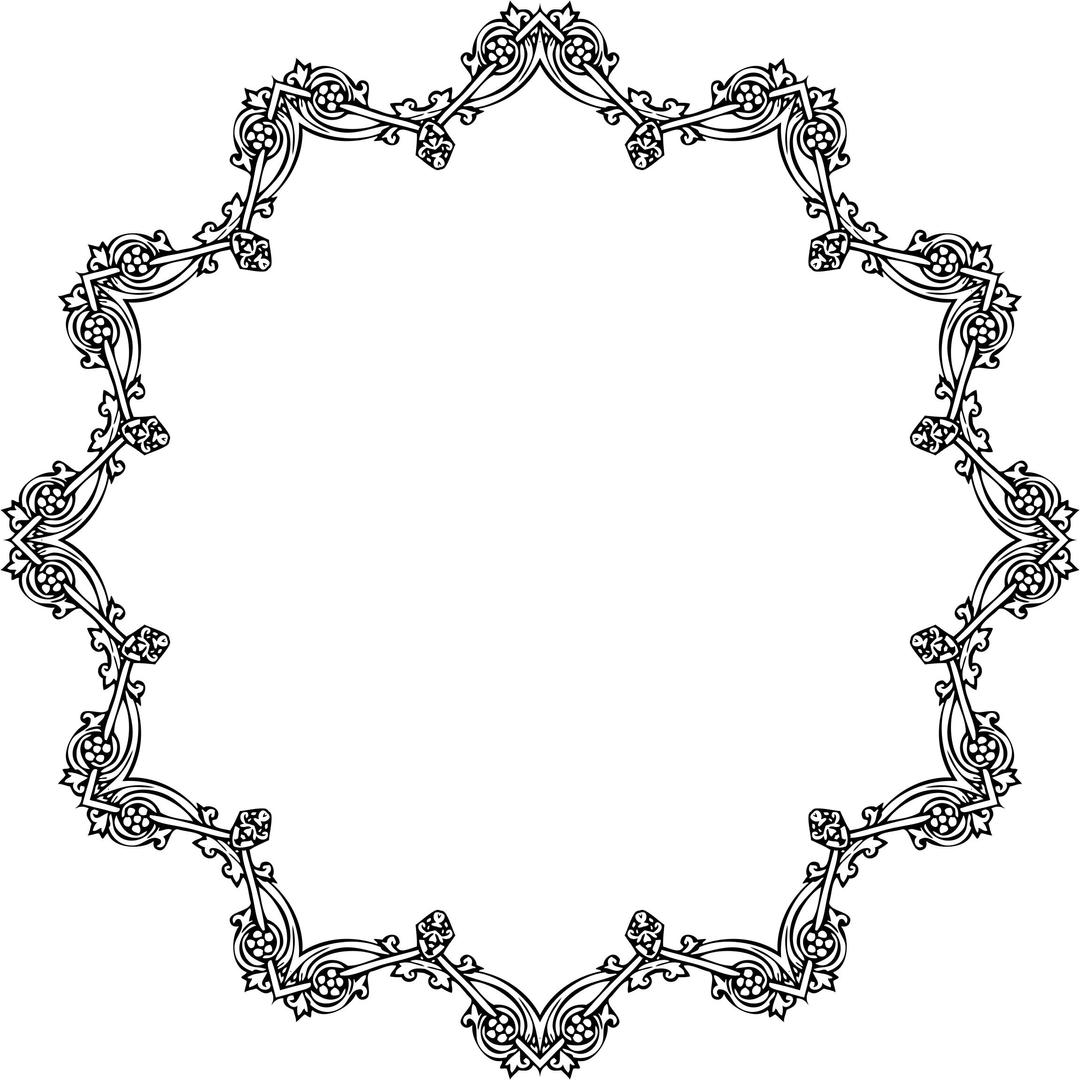 Victorian Style Frame 5 png transparent