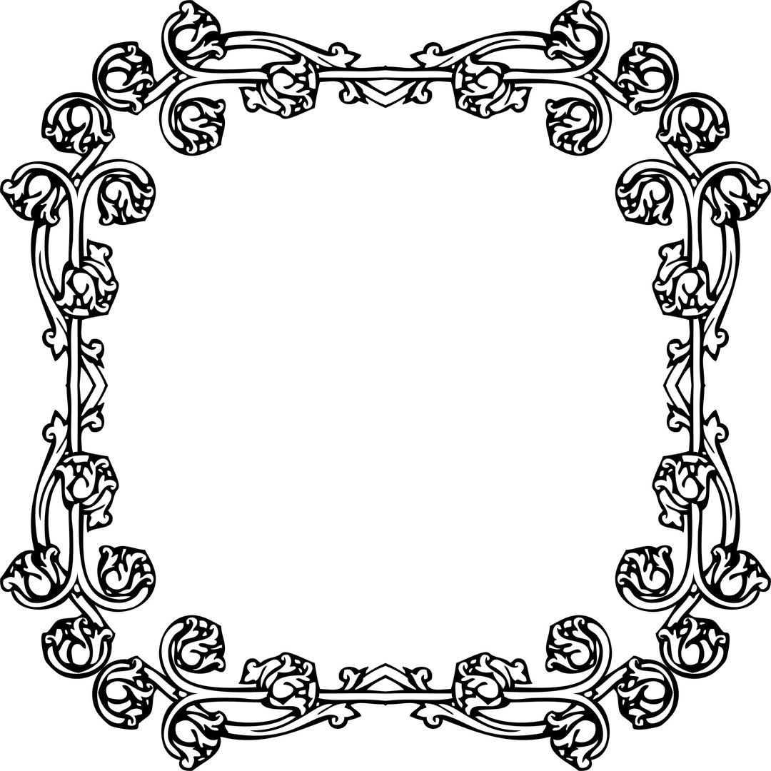 Victorian Style Frame 9 png transparent