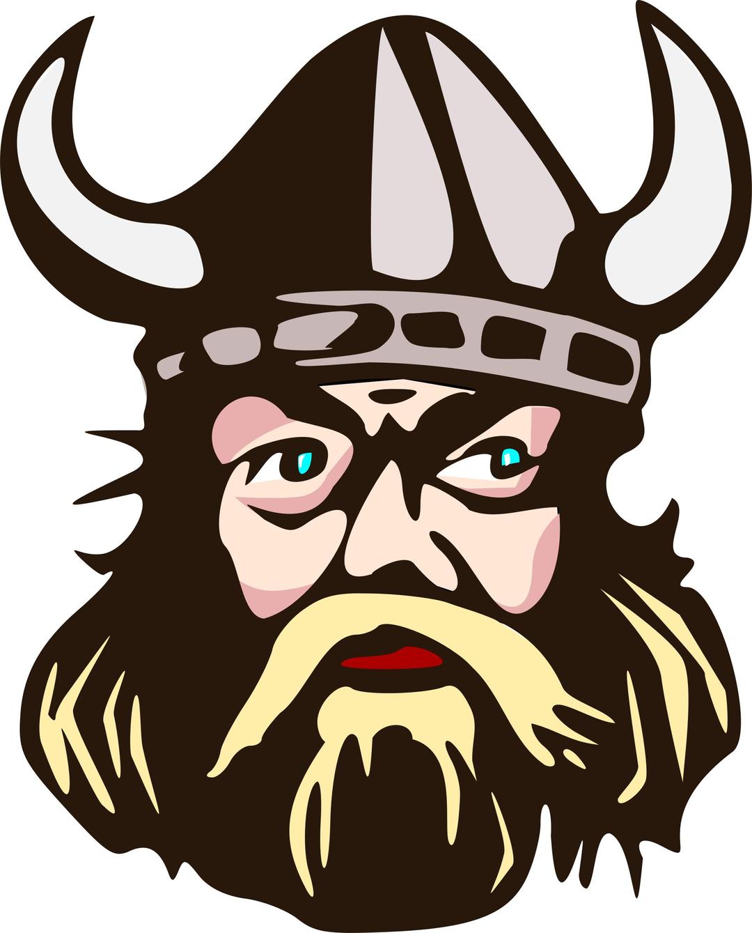 Viking head with horn  png transparent