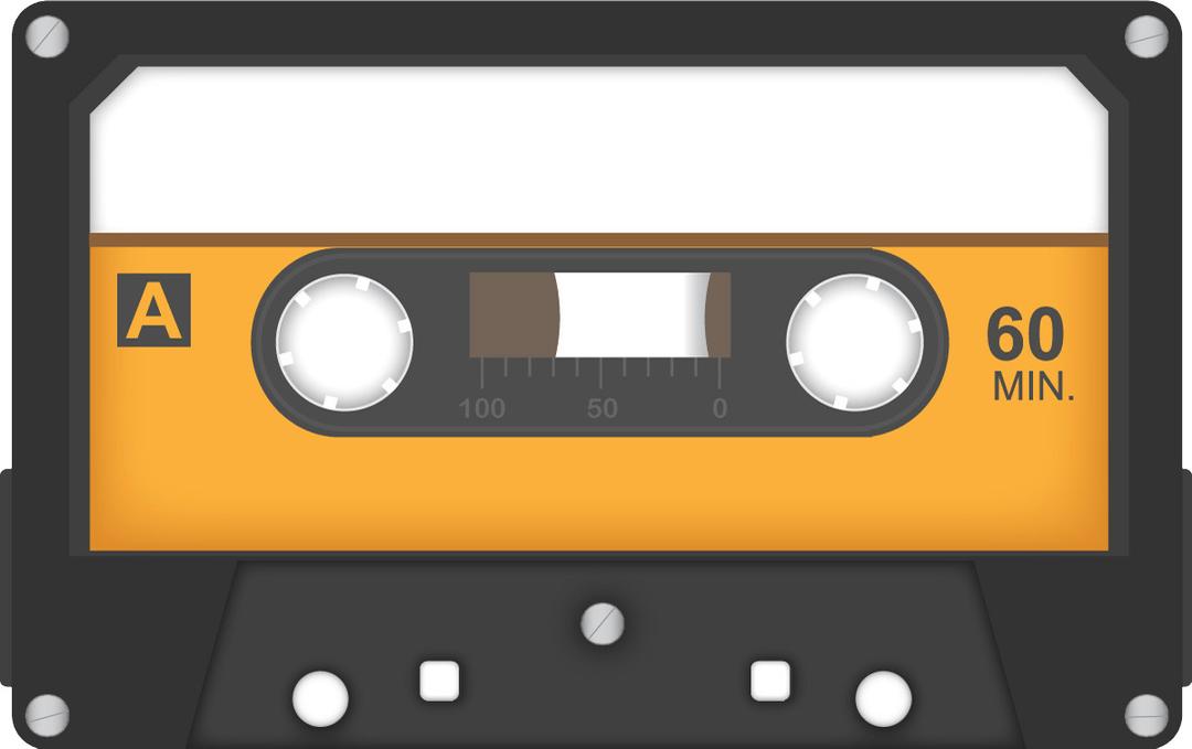 Vintage Audio Cassette png transparent