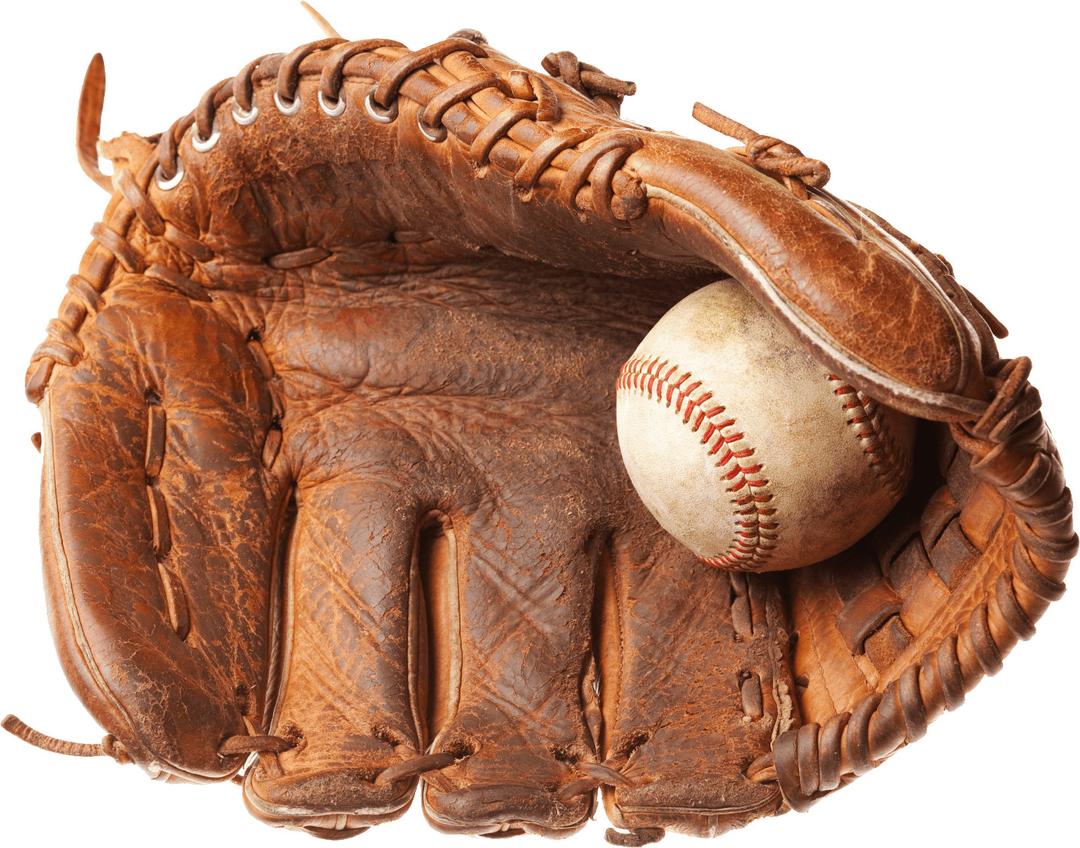 Vintage Baseball Glove png transparent
