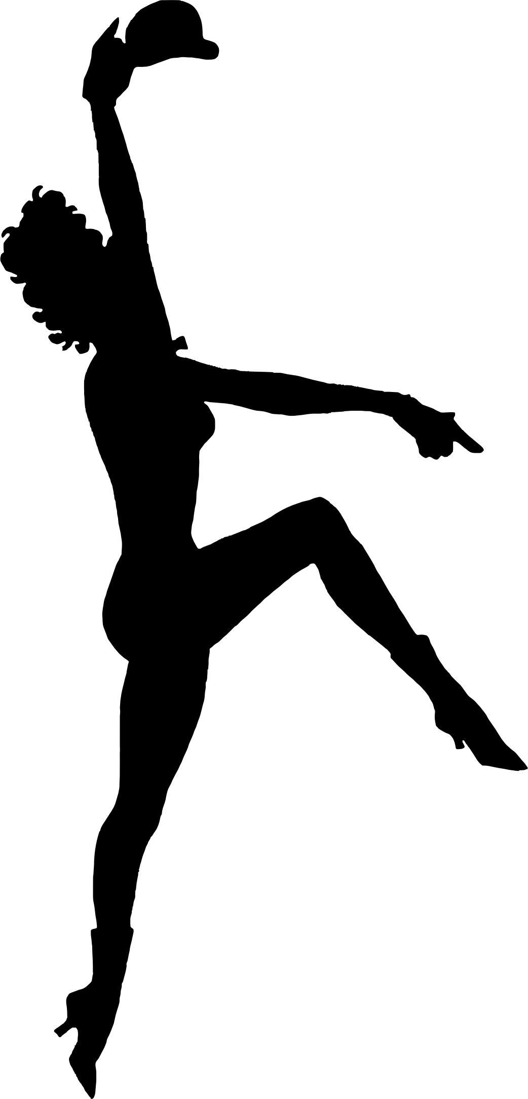 Vintage Broadway Dancer Silhouette png transparent