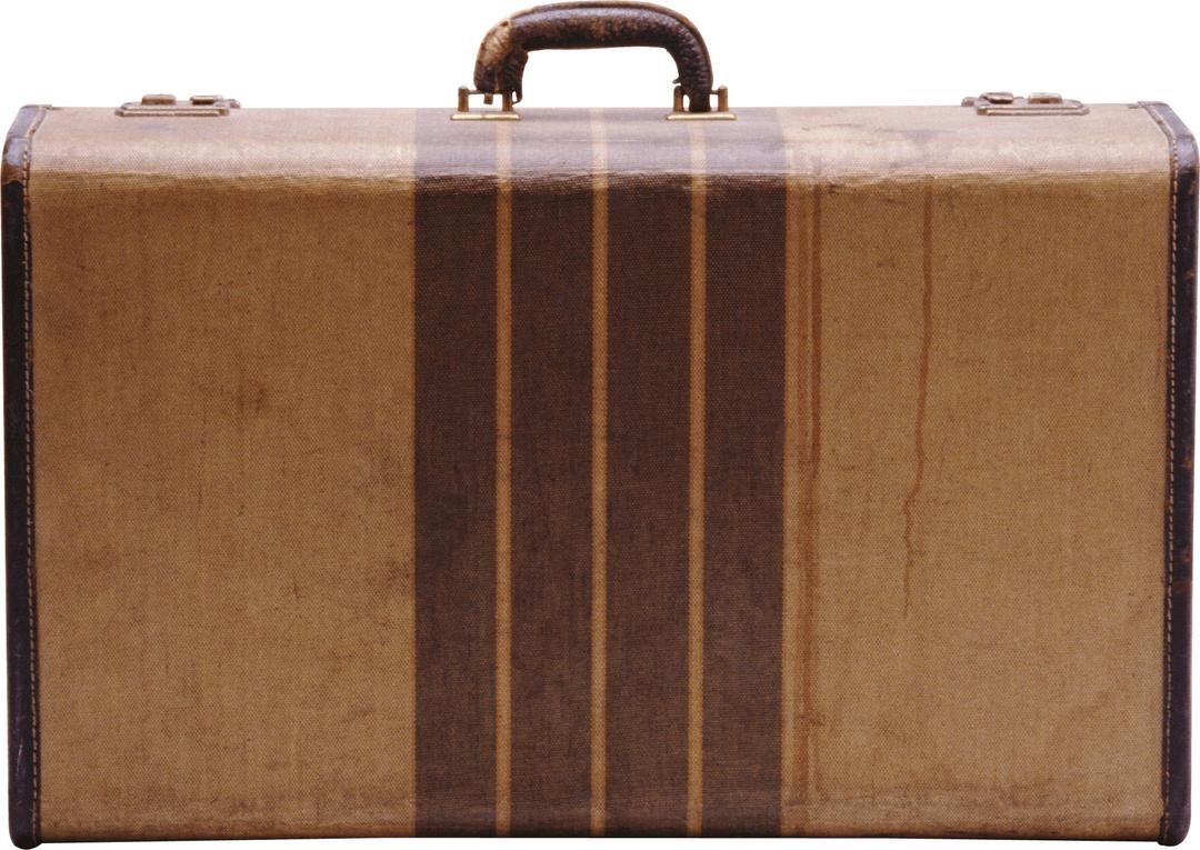 Vintage Cardboard Suitcase png transparent