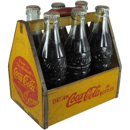 Vintage Coca Cola Bottle Carrier png transparent