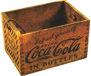 Vintage Coca Cola Crate png transparent