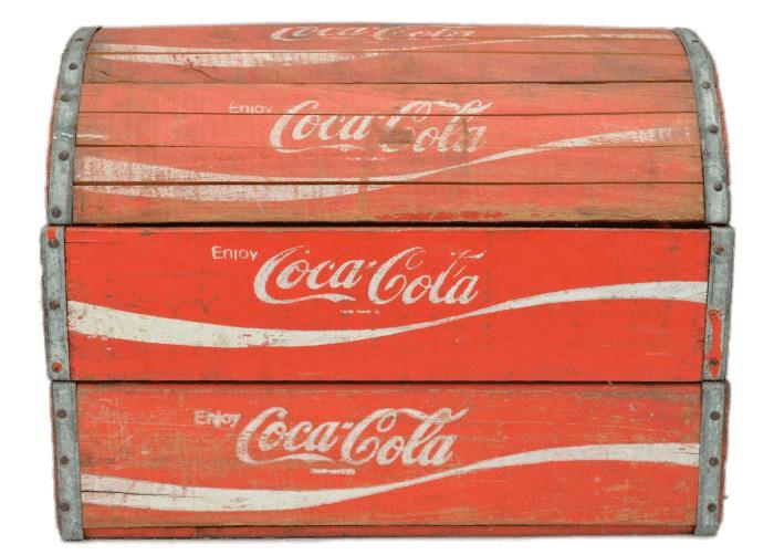 Vintage Coca Cola Trunk png transparent