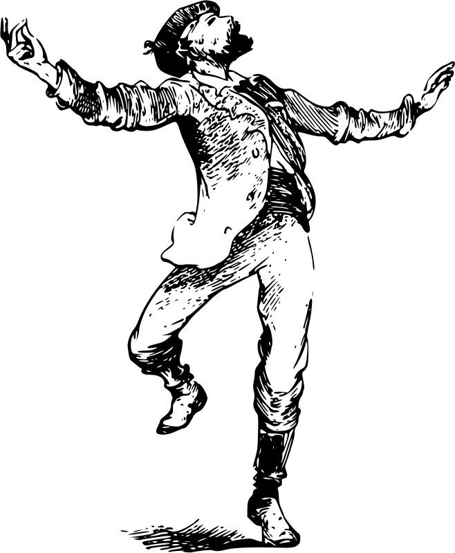 Vintage Dancing Man png transparent