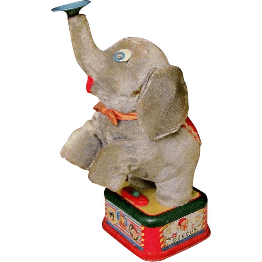 Vintage Elephant Toy png transparent
