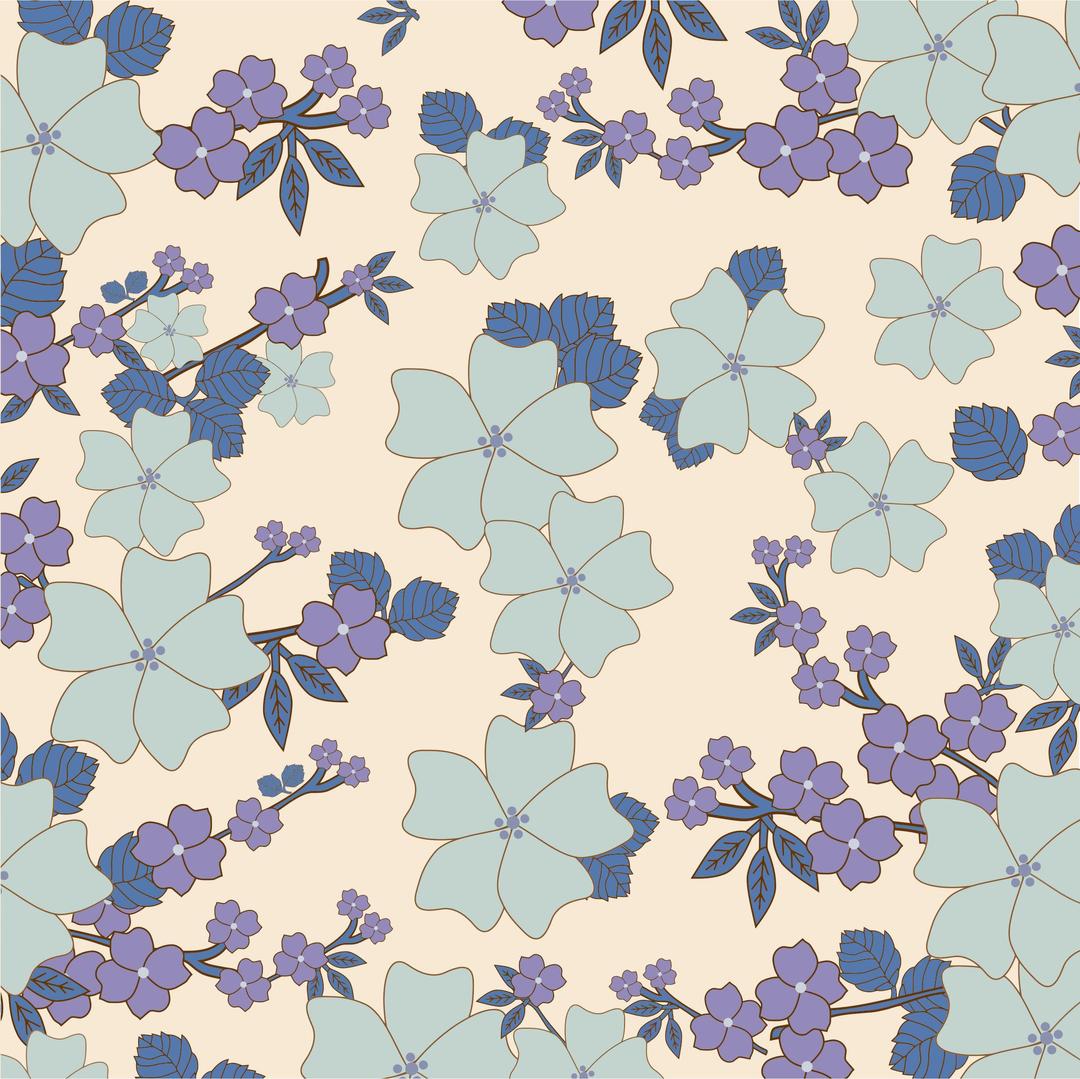 Vintage Floral Wallpaper Pattern 2 png transparent
