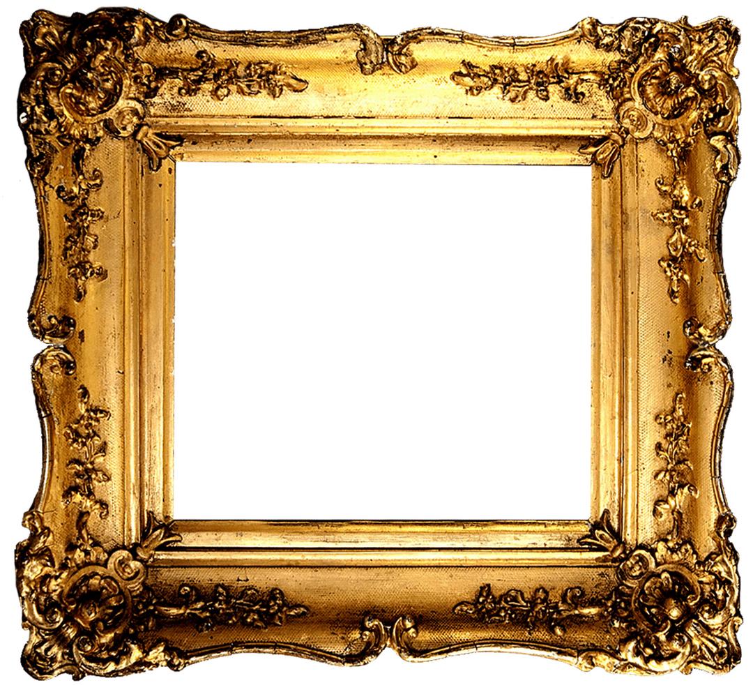 Vintage Gold Frame png transparent
