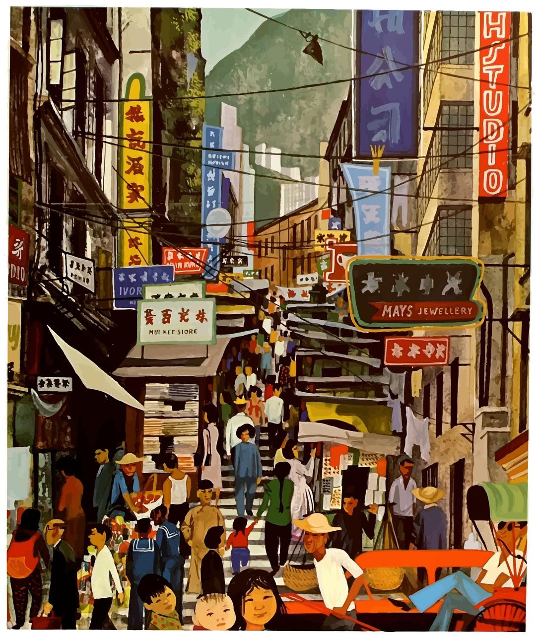 Vintage Hong Kong png transparent